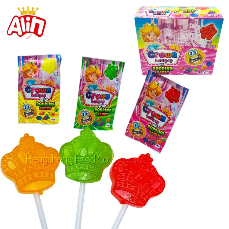 Chinese confectionery manufacturer  price candy  Princess Crown lollipop  princess lollipop