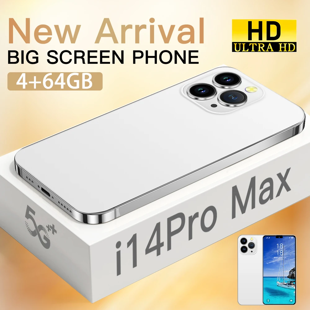 New Cheap Phone Hd Screen Face Id Global Version Mobile Phone 14 Original 14 Pro Max 6.3 Inch 16gb Smartphone mobile phone