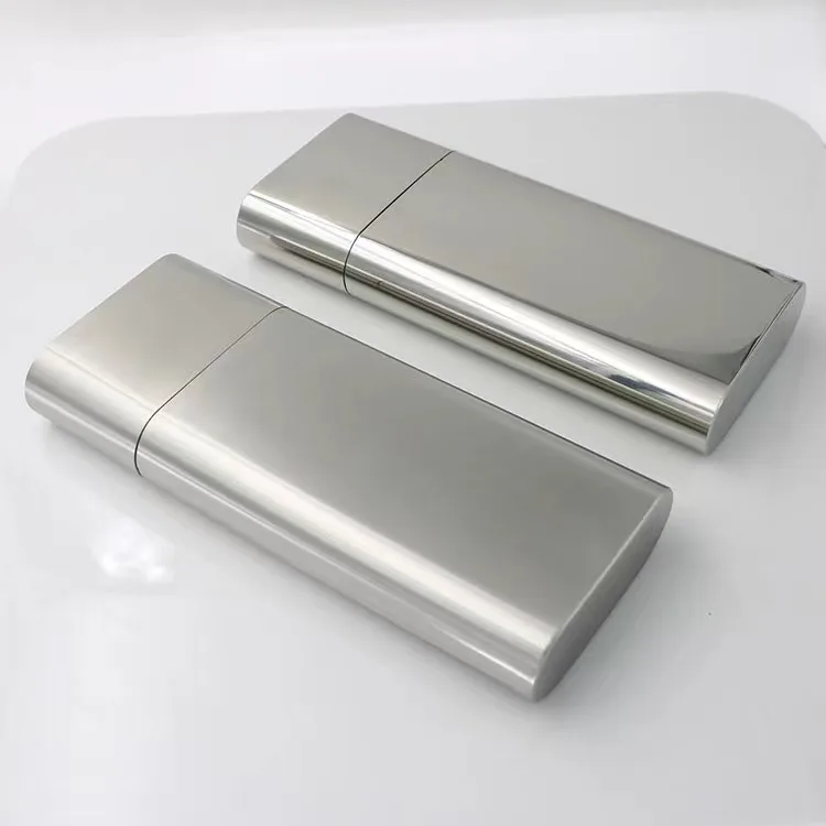 Customized 2 oz Stainless Steel Liquor Whiskey Flagon Hip Flask with 2pcs Cigar Holder Case Tube with Funnel