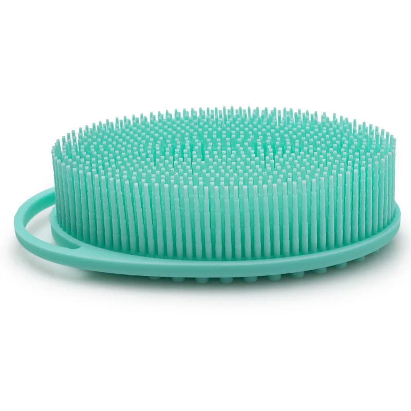 Amazon Hot Selling Exfoliating Silicone Body Scrubber Easy to Clean Shampoo Brush