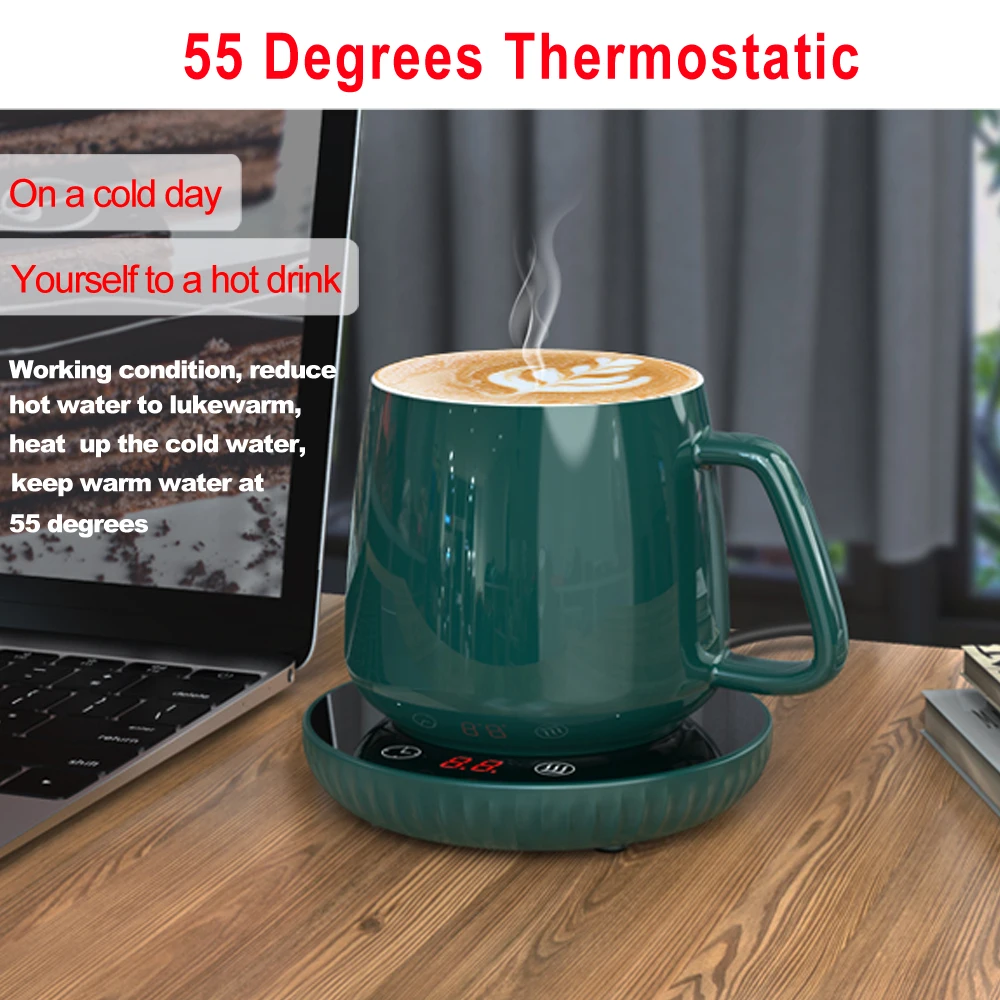 Оптовая торговля OEM изготовленный на заказ для электрического нагрева контроль температуры Керамическая чашка для чая/смарт-Графин кофе кружка с подогревом