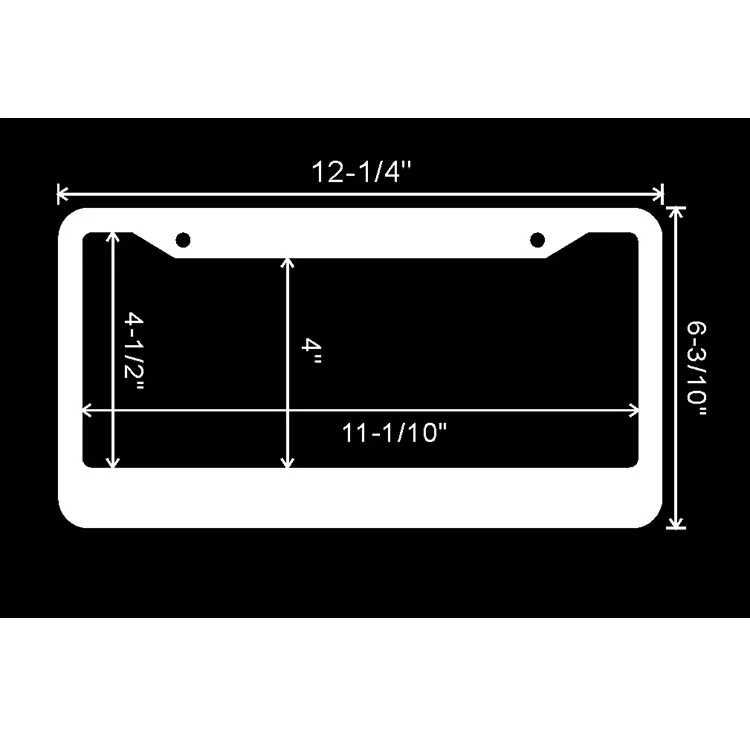 Rhinestone American license plate frame