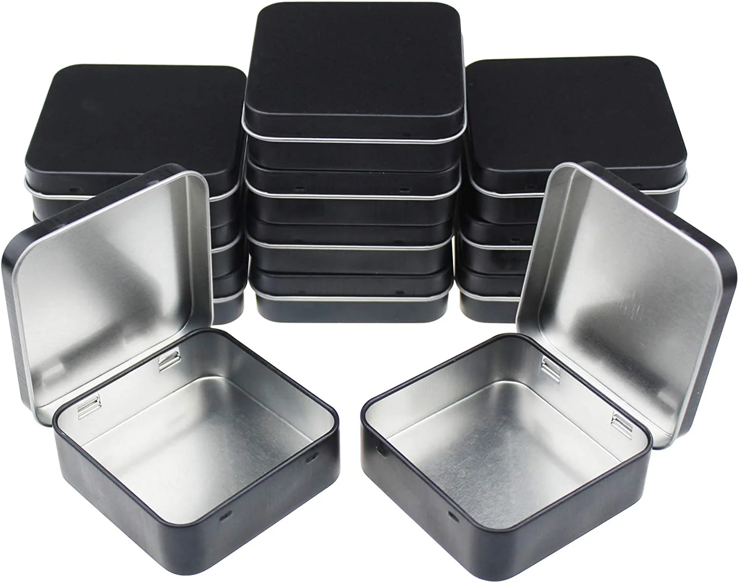 hot sale custom metal box rectangle case metal packaging multifunction food grade tin container