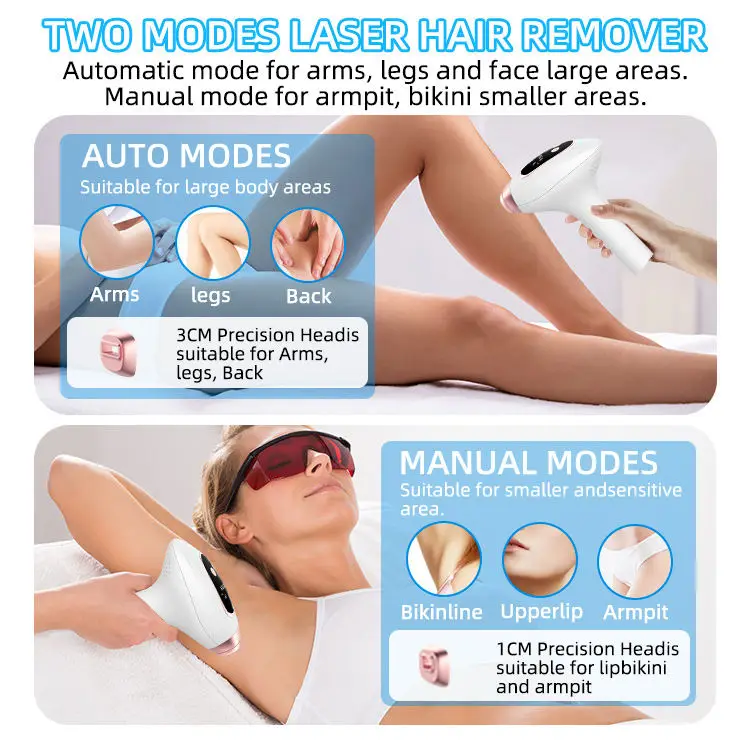 Beauty Skin Care and Hair Removal Device 3 in 1 Portable Laser Epilator Photon Ipl Machine For Pigment Removal Skin Rejuvenation