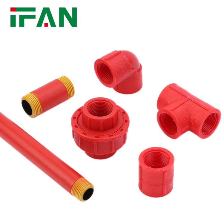IFAN HIgh Quality Plastic Fittings ISO 15494 1/2 3/4 Inch PPH Pipe Fittings Elbow Tee Adapters PPH Fittings