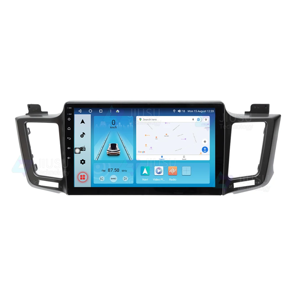 Автомагнитола с сенсорным экраном Android 13 GPS навигация DVD-плеер стерео мультимедийная аудиосистема Для Toyota RAV4 2013-2018 DSP