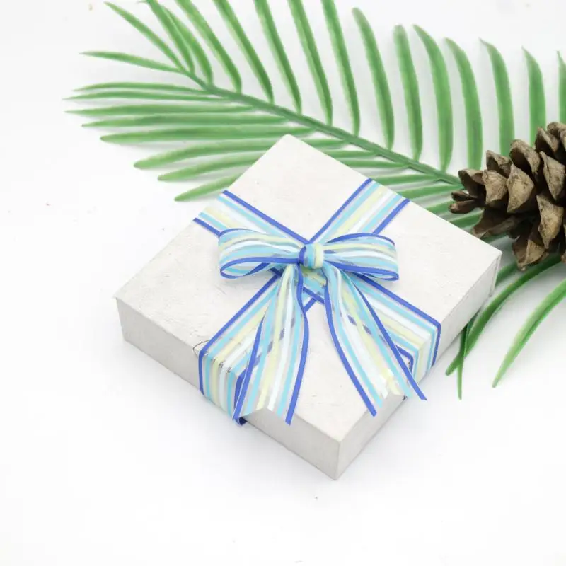 Custom Pre Tied Bows Satin Ribbon Bows self adhesive Rainbow Ribbon Bows for Gift Wrapping