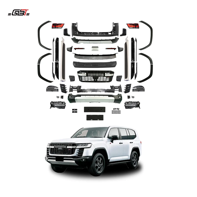 Hot Selling GBT Quality GR Style Upgrade Facelift Body Kit For Toyota LC300 To VX Model Headlight Bumper Parts