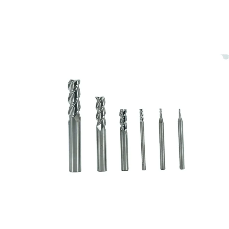 Metal Cutting Tools For Aluminum Uncoated Single Milling Cutter Standard Length Square End Mills