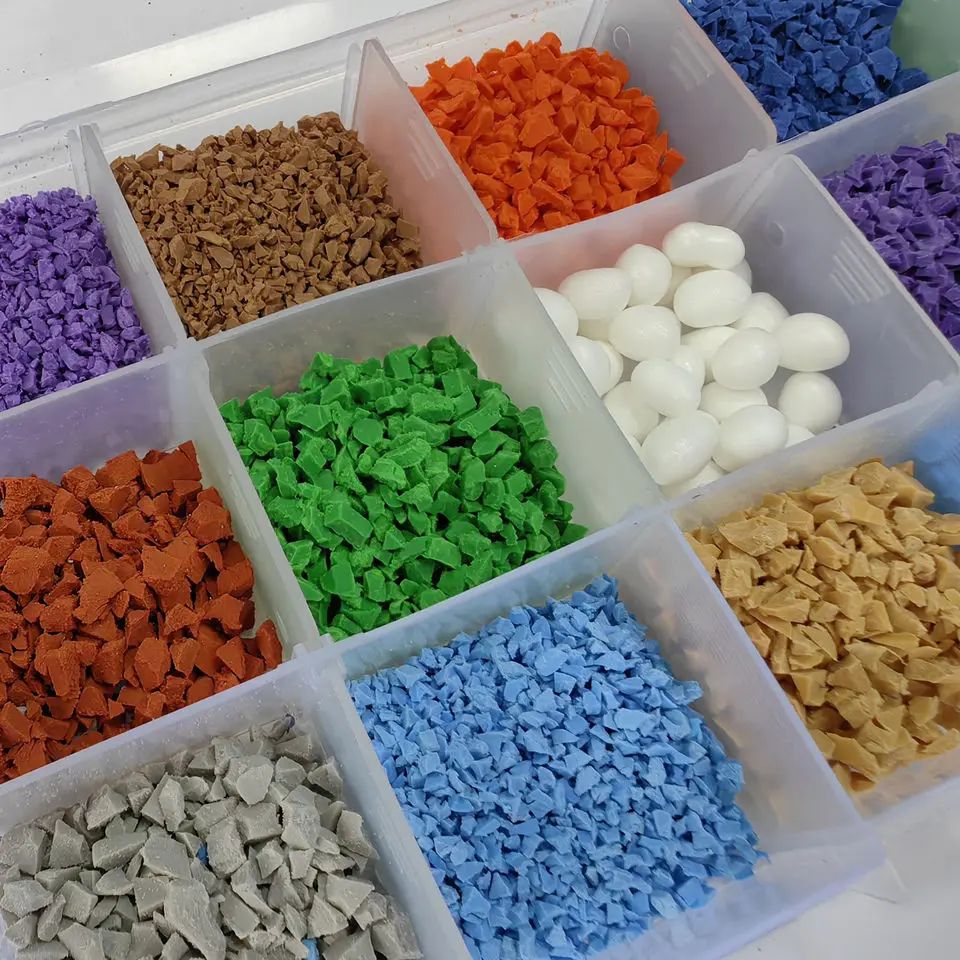 Epdm Synthetic Rubber Wet Pour recycled Rubber Granules epdm granulated For School Playground