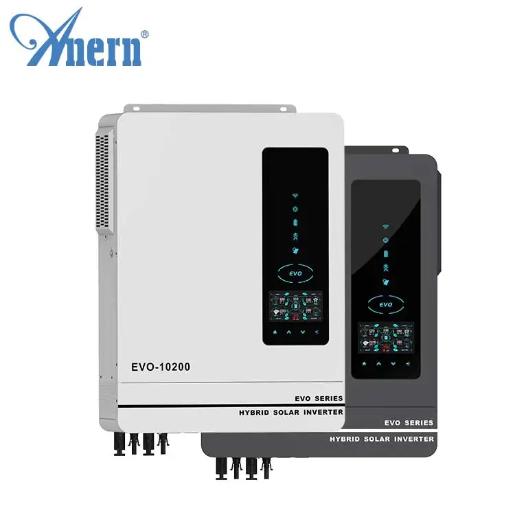 Anern off grid 5kva 10kva 3 phase solar hybrid inverter