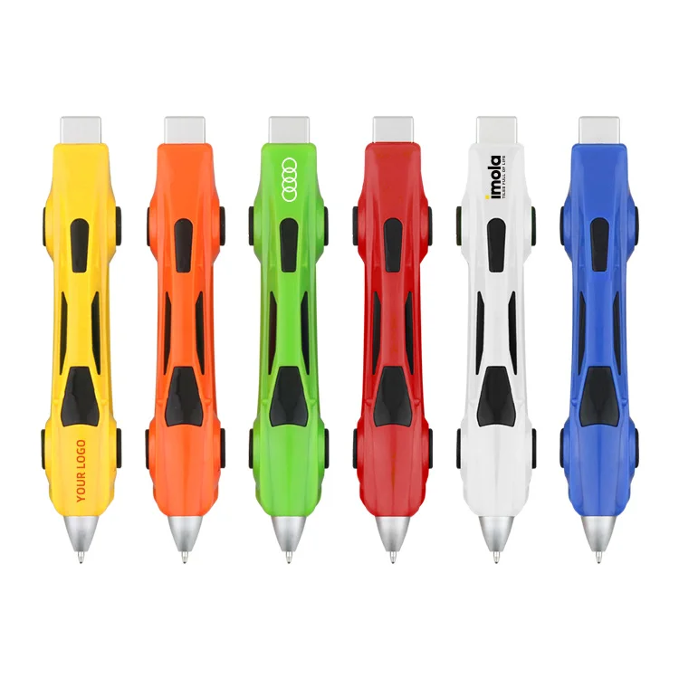 BKS Promotional Creative Kawaii Cartoon Plastic novelty car shape pen with custom logo