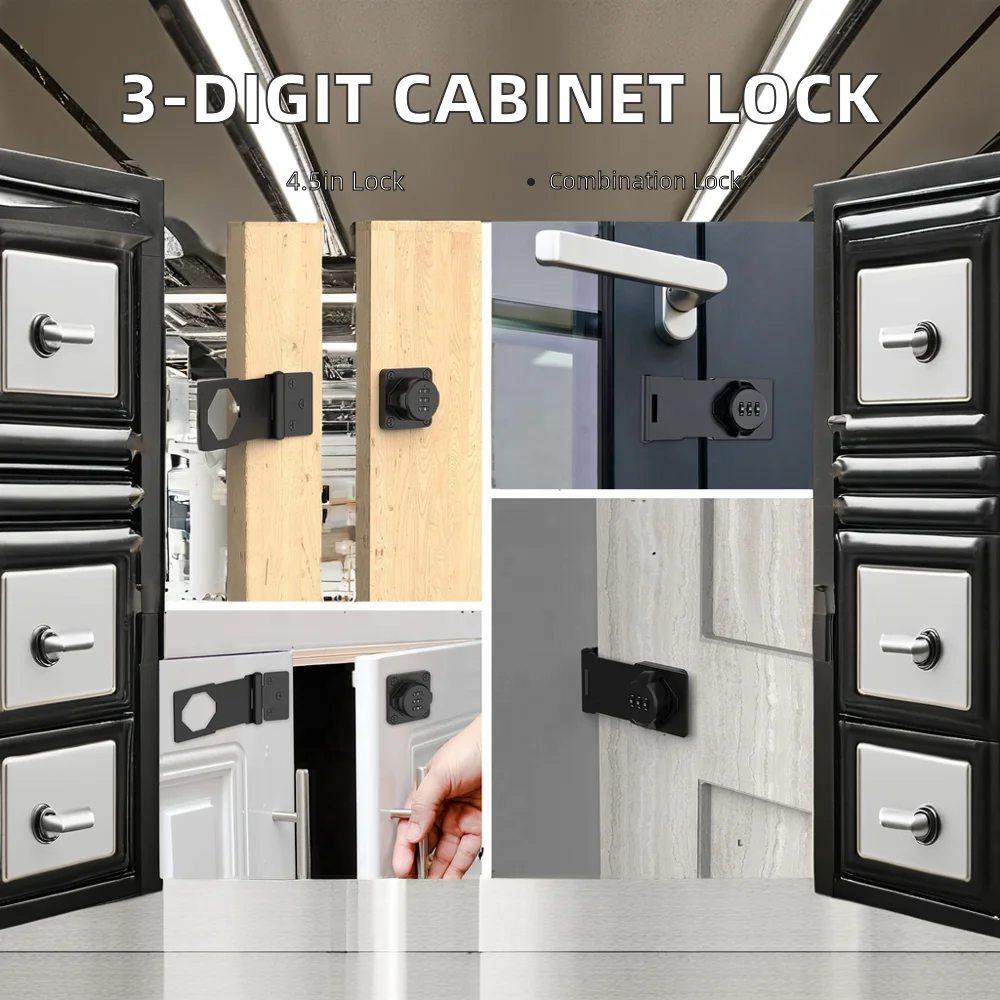 2.5 inch Keyless Password Lock for Household Safety Zinc Alloy Drawer Combination Coded Door Cabinet Hardware