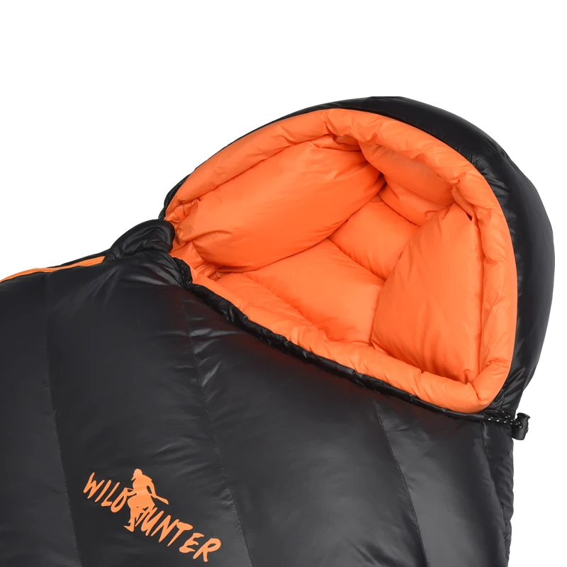 Excellent quality Alightweight mummy sleeping bag Waterproof Portable Goose Down Customized Outdoor Mummy Sleeping Bag