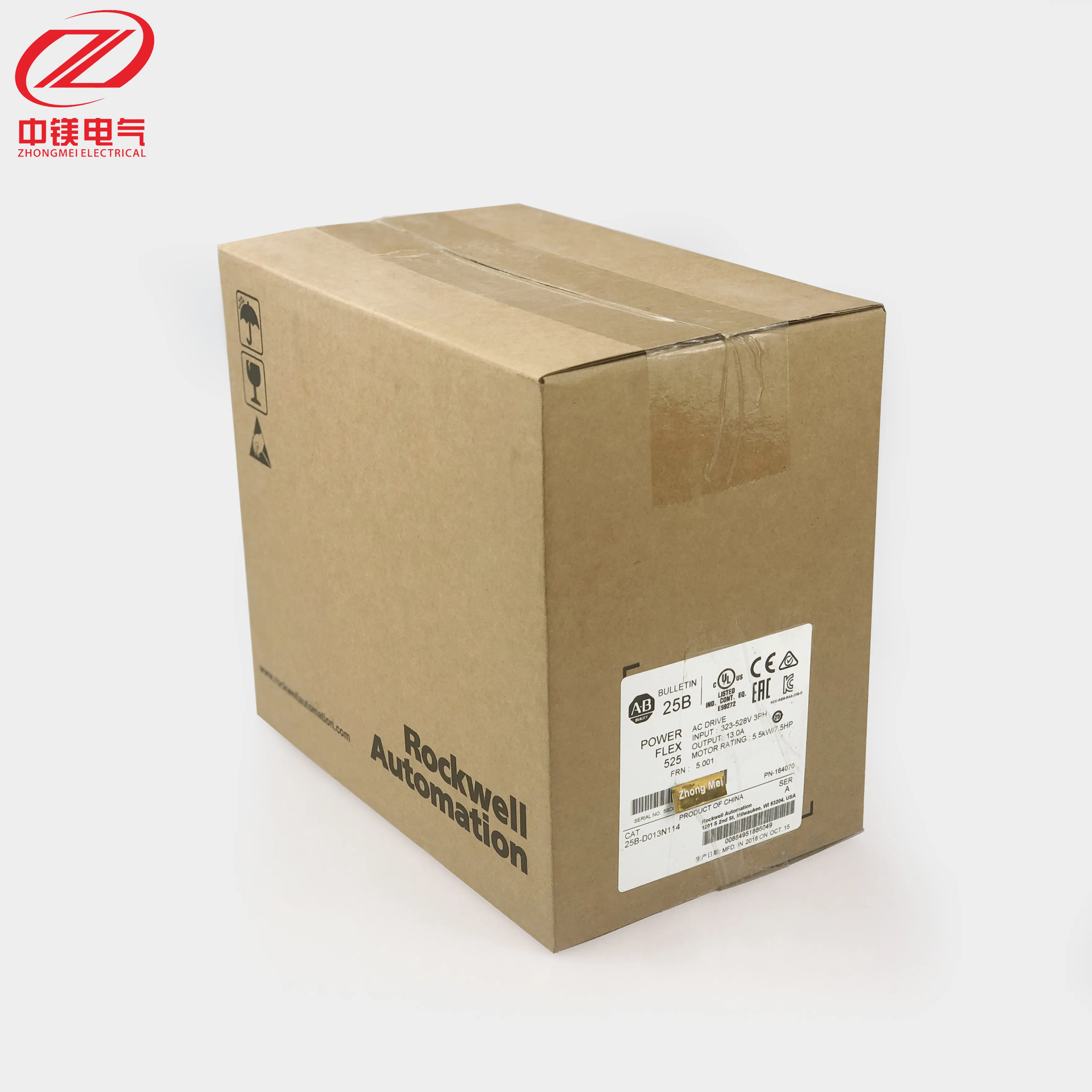 100% New and Original AB Frequency converter PowerFlex 525 25B-D013N114 Allen Bradley