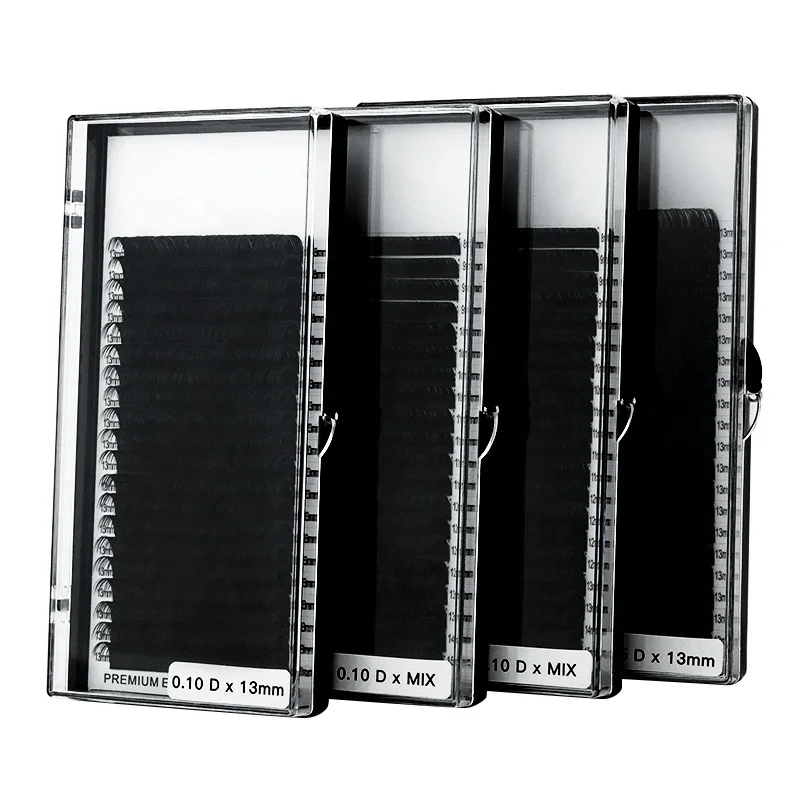 High Quality  Korean PBT Classic Eyelash Extension Trays Matte Russian Volume False Lashes