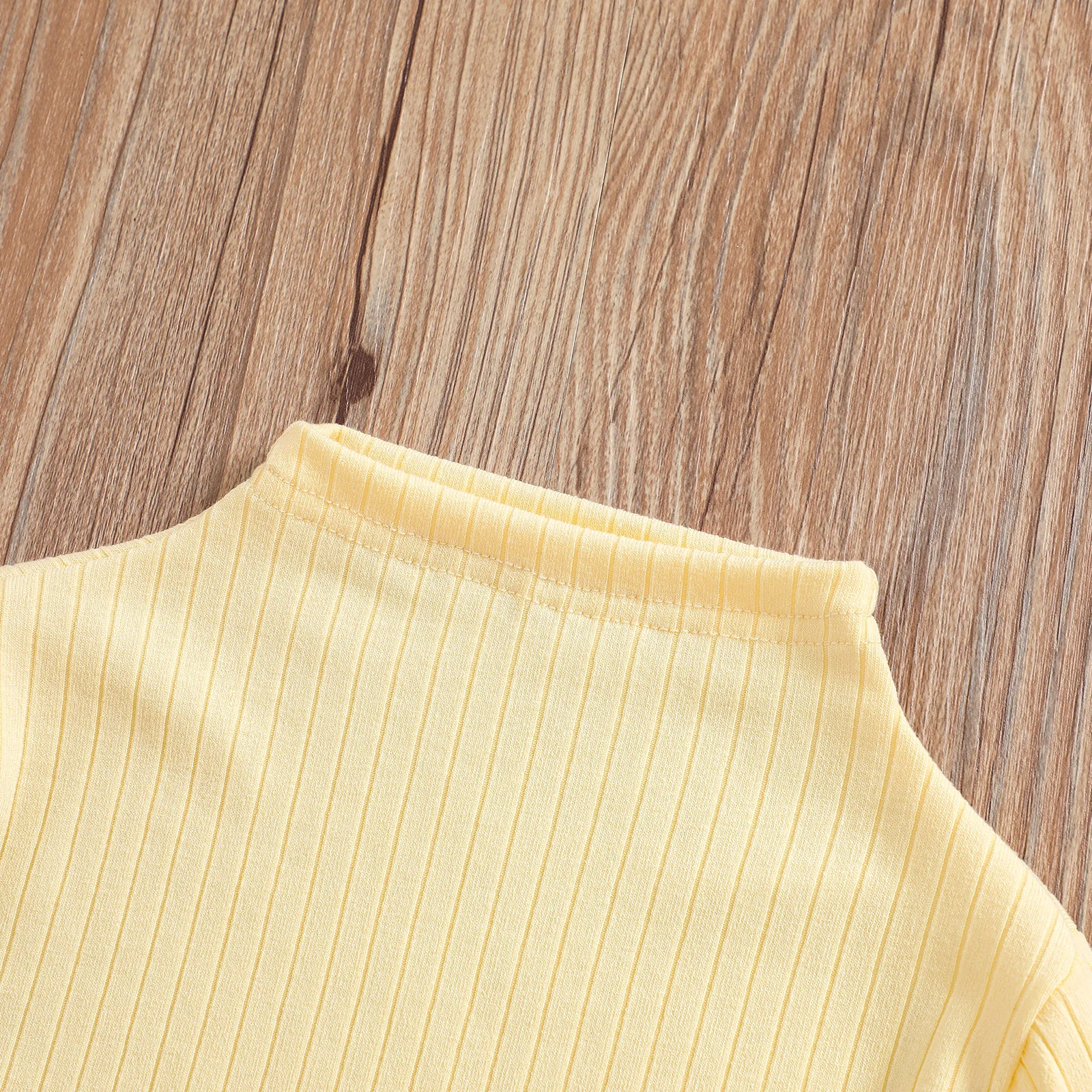 Solid Color Girls Clothing Sets 2021 Autumn Baby Girl Casual Suit Kids Clothes T-shirt+Denim Pants Children Suit