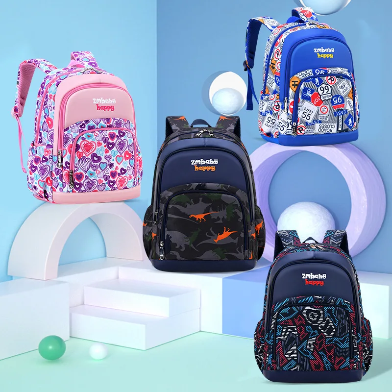 New Model Korean Style Primary School Kids Waterproof Nylon Backpack school bag for kids