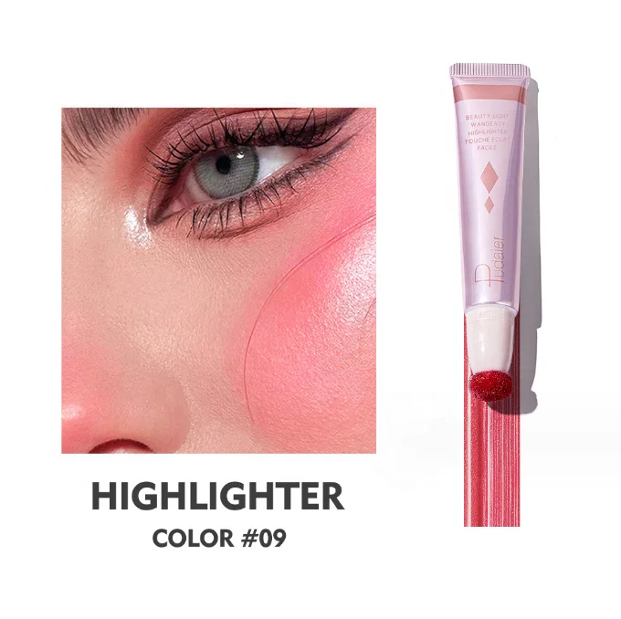Multi Function Face Makeup Set Cream Bronzer Contour Beauty Wand Highlighter Contour Liquid Blush With Cushion Applicator