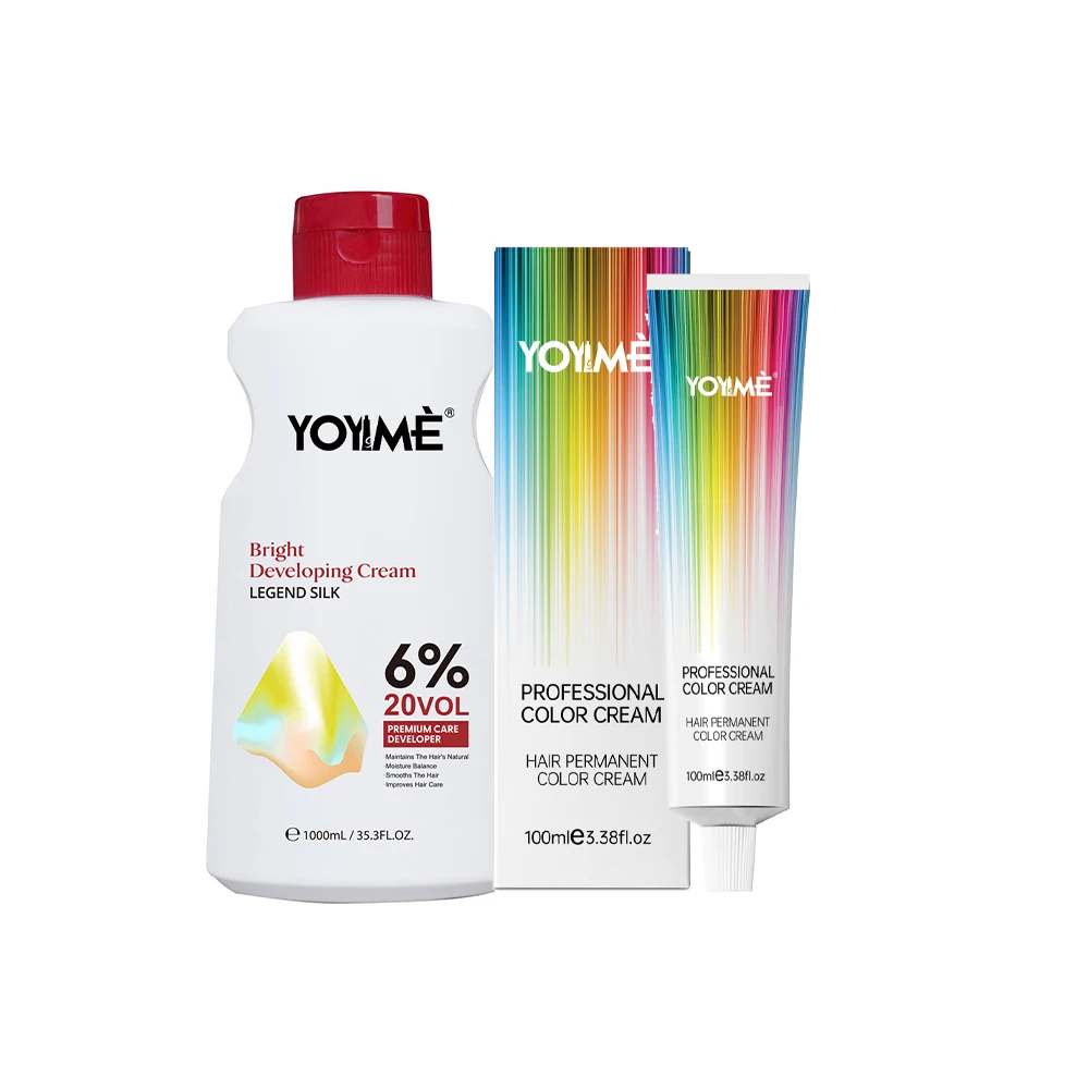 Wholesale acid citric non allergic hair dye cream without ammonia hair color