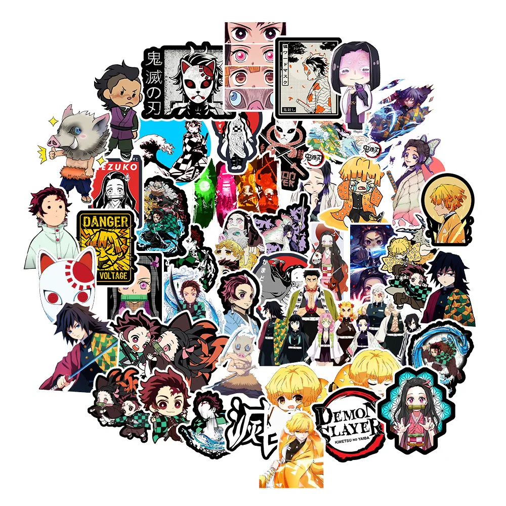 100PCS/SET Factory custom vinyl waterproof logo sticker sheets holographic package cute anime UV printing stickers