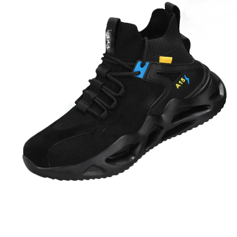 Steel Toe Sneakers for Men Women Lightweight Safety Shoes,Breathable Puncture Proof Slip On Indestructible Work Shoes