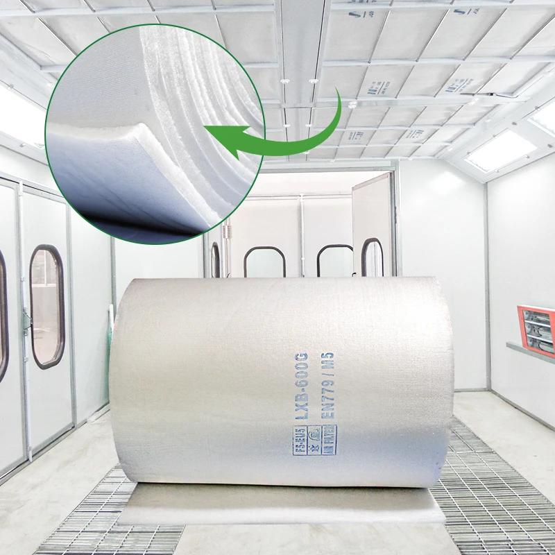 Factory Wholesale Painting Spray Booth Ceiling Filter Fiber Cotton Filter Media Roll spray booth filter