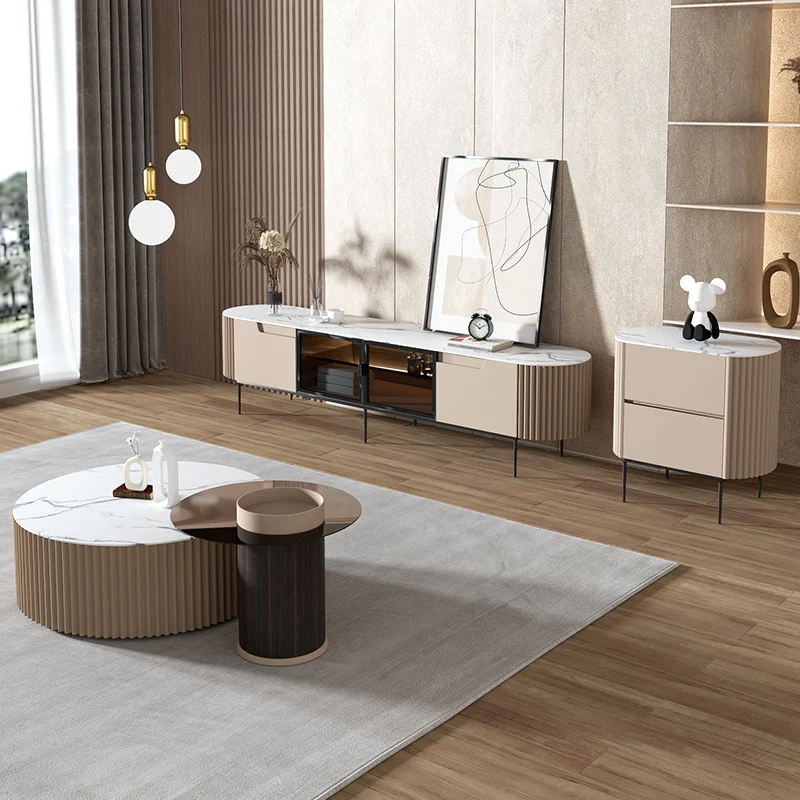 High Quality Ceramic Modern Luxury Small Round Cafe Table Shape Marble Table Tea Coffee Tables