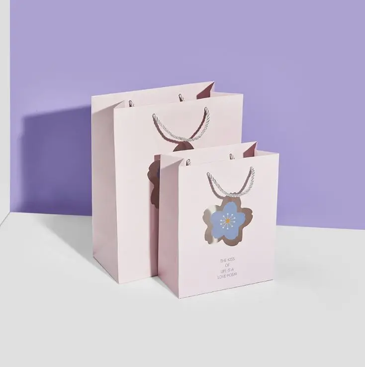 Custom Paper Luxury Gift Paper Bag with Window