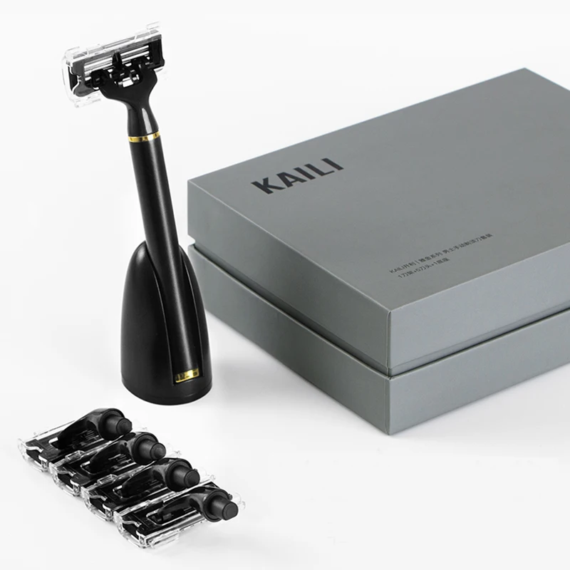 Magnet Manual Shaving Razor with 6 Blades customized color available