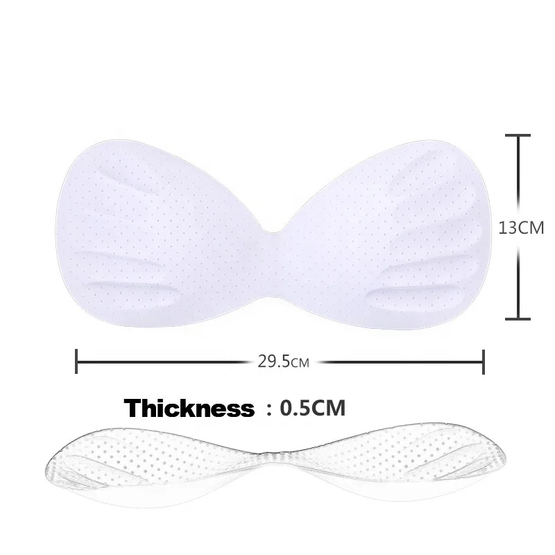 Thin Foam One-piece Conjoined Bra Insert Removable Insert Sponge Bra Pad For Sports Yoga
