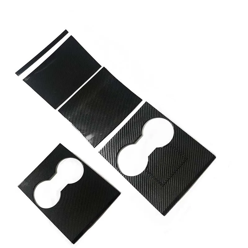 Plastic Carbon Fiber Car Center Console Cover For Tesla Model 3 Panels