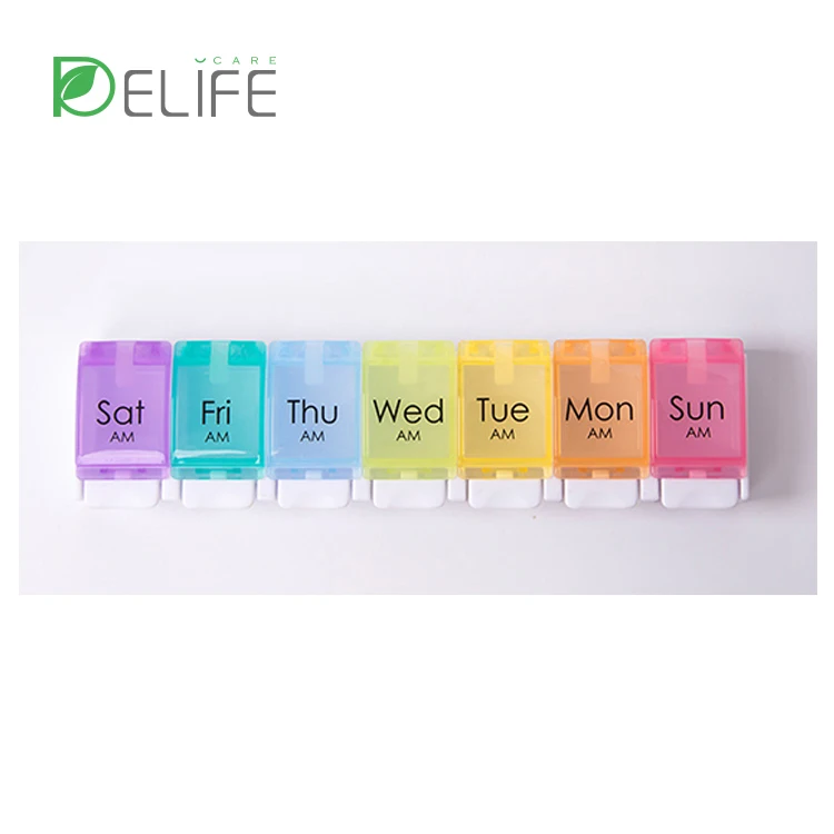 Custom Mini Weekly PU Pill Boxes Compact Plastic Design with Magnetic Feature American Style Load Capacity 5kg for All Ages