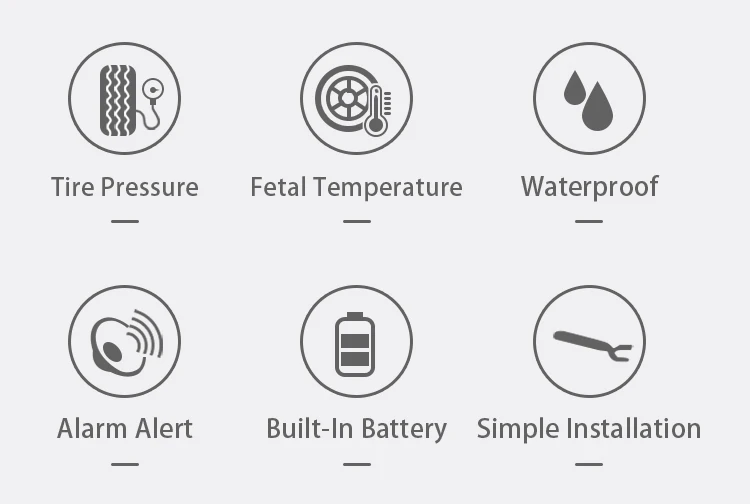 Motorcycle Tire Pressure Monitoring System USB Rechargeable Waterproof Shockproof Two Wheel Wireless Motorbike TPMS