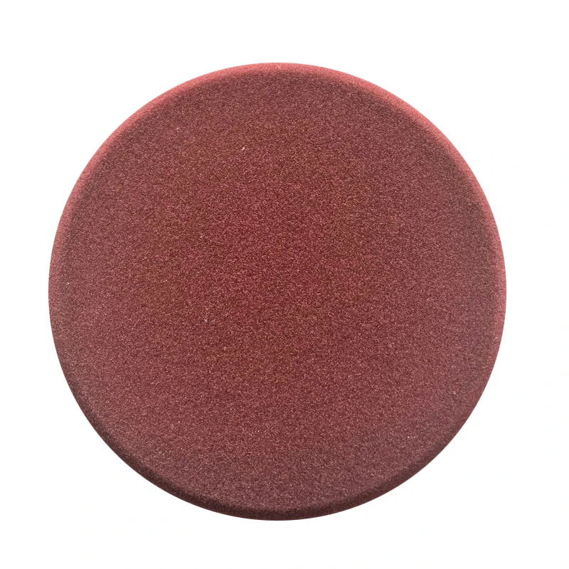 6inch maroon wheel shape car detailing polishing foam pad buffing pad with backing plate