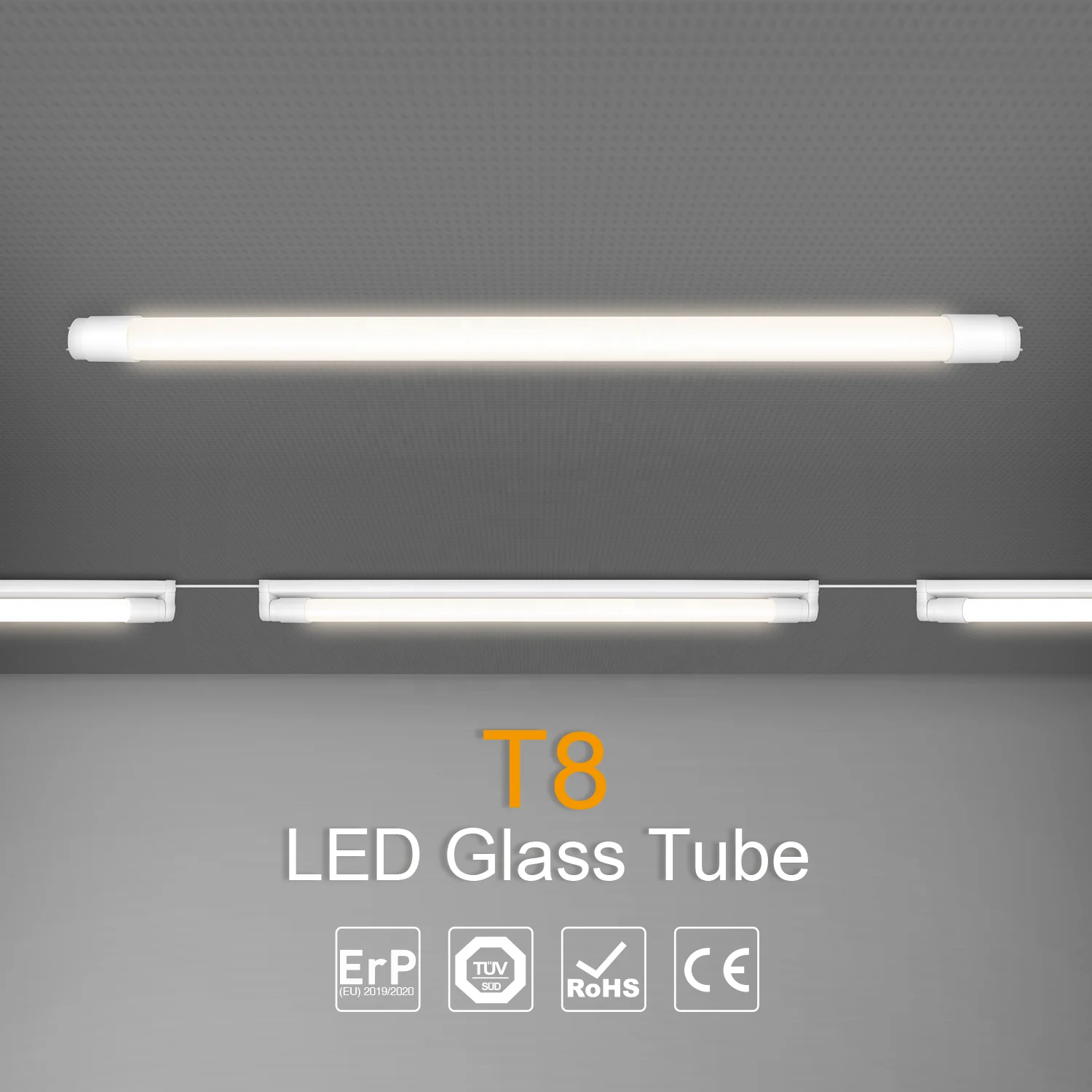 Free Sample EU Standard T8 Led Tube Light Holder 60cm 120cm 150cm Flicker Free Led Tube Lamp For School