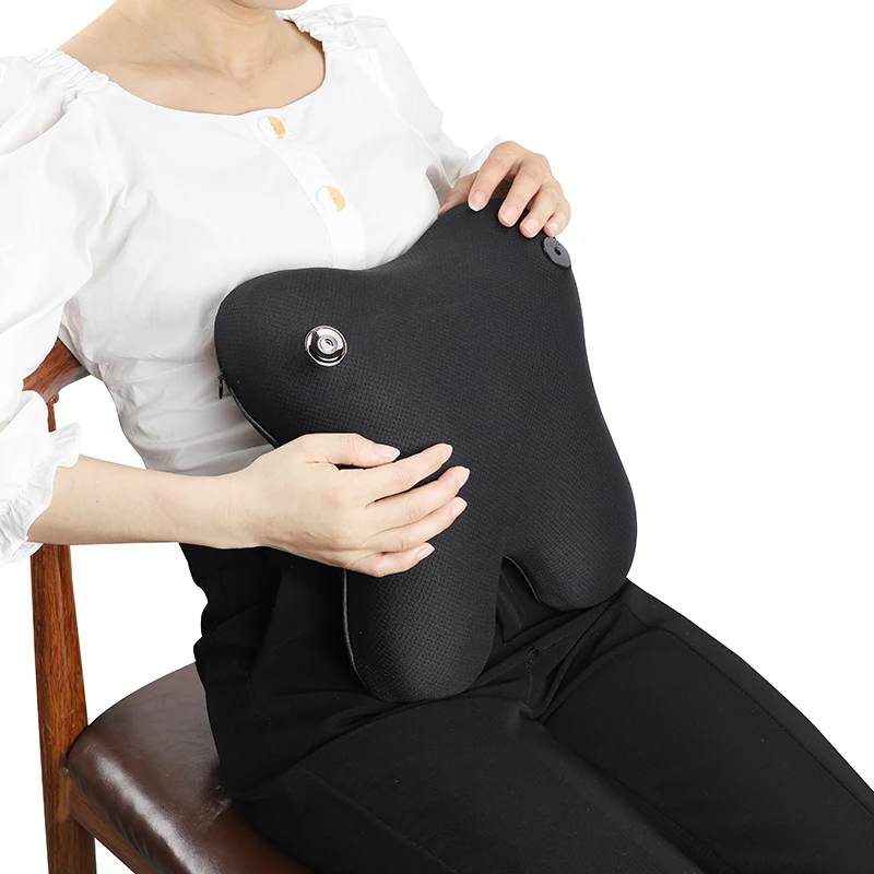 Wholesale vibration kneading electronic cushion car shiatsu back massage pillow