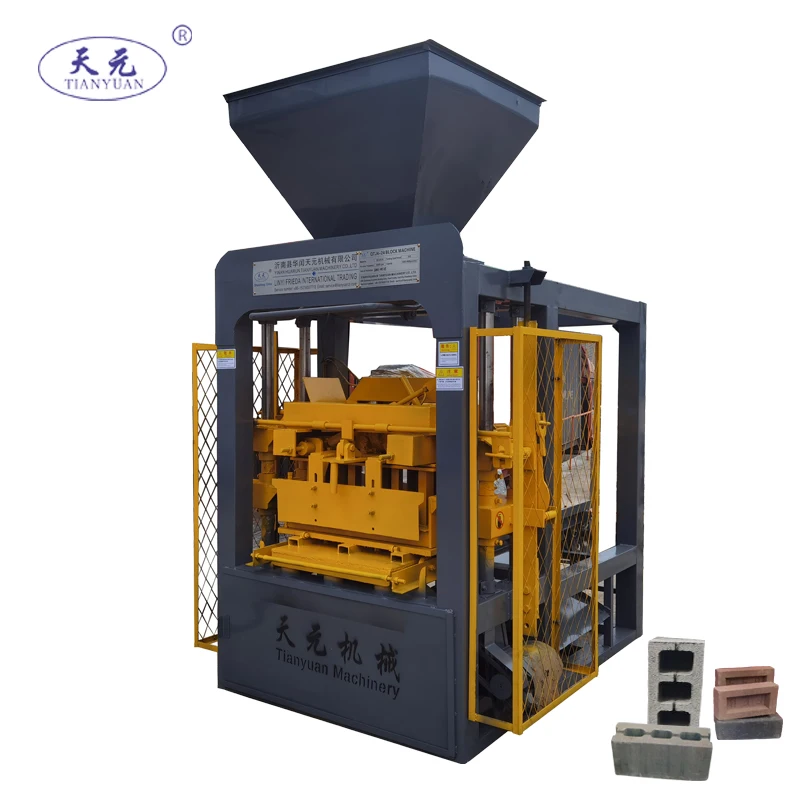 Widely used QTJ4-26 D block machine made in china  with wood pallets