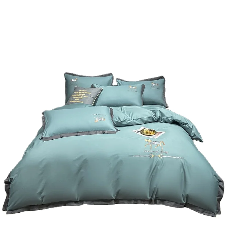 Комплект постельного белья из 4 предметов, индивидуальный Комплект постельного белья из 100% хлопка, Комплект постельного белья большого размера, одеяло