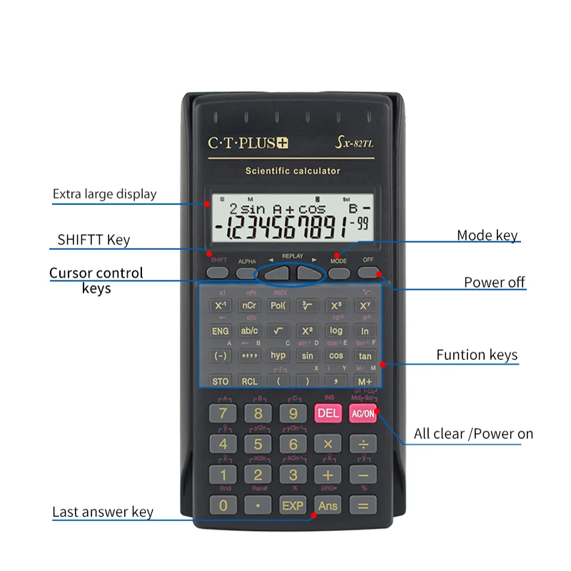 New Electronic Scientific Calculator Calculadora Cientifica Calculatrice Scientifique Calcolatrice Scientifica Calculators