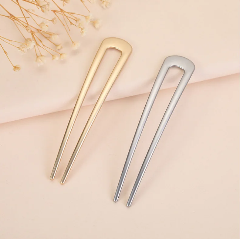 Wholesale 10cm U Shaped Metal Hair Pins Women Hair Sticks For Buns Chignons Wedding Updo Hairstyles And Top Knots