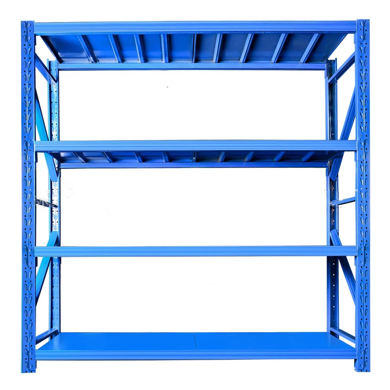 Factory 2000*600*2000 Adjustable 4 Shelves Metal Warehouse Steel Storage Racks System