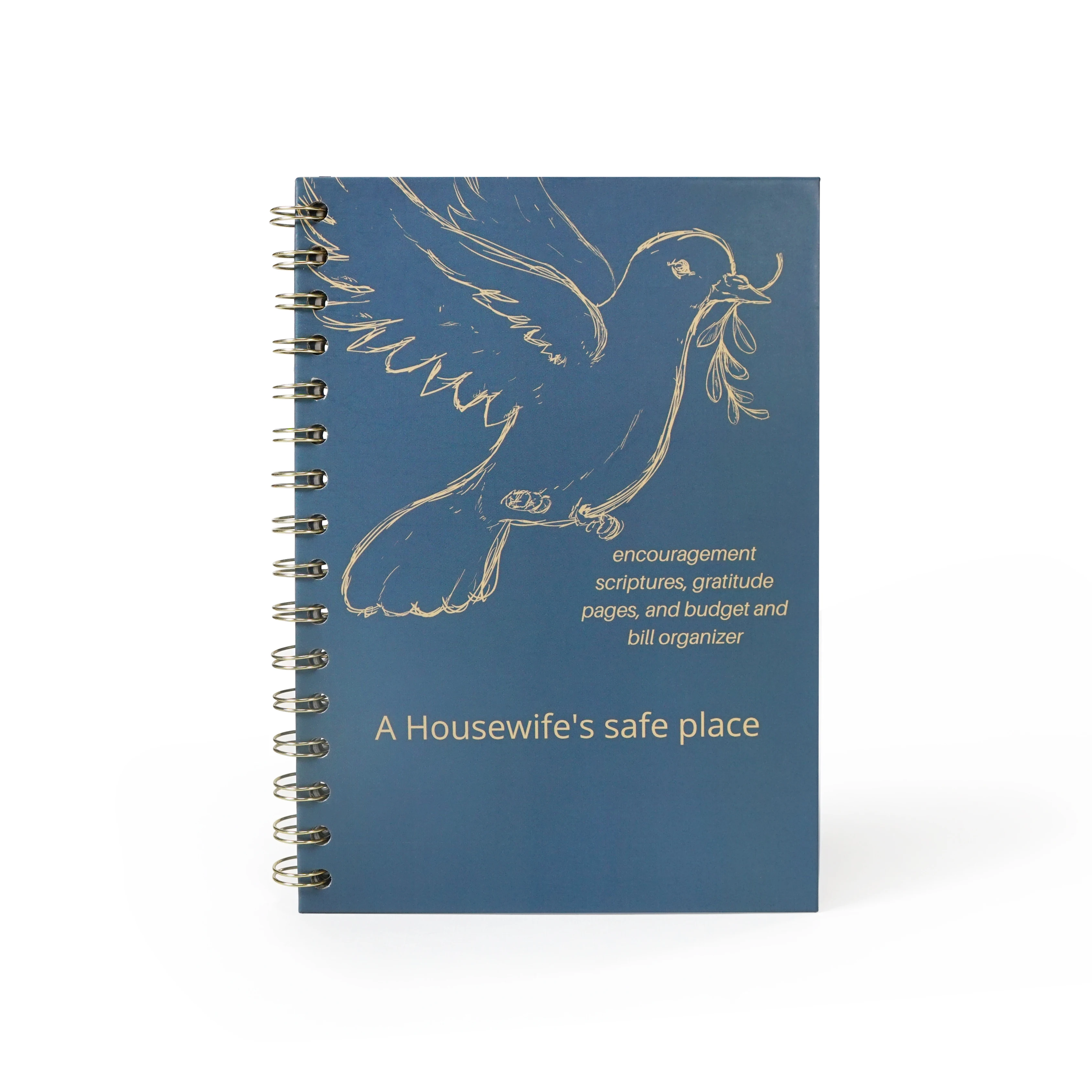 2024 2025 Undated Custom Printing Wellness Journals Notebook Diary Planner Self Care Journal Spiral Ring Mindfulness Journal