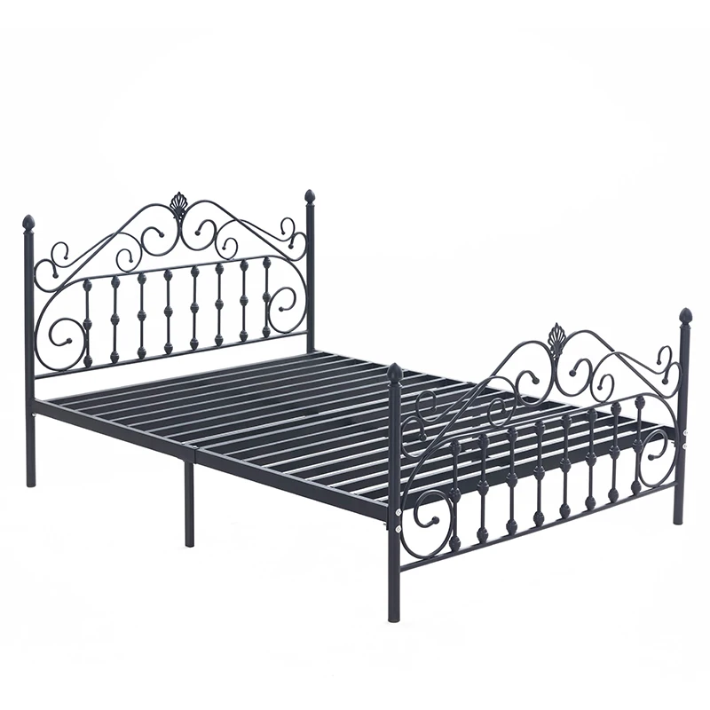 
bedroom double white bed queen furniture black metal frame queen room furniture iron bed 