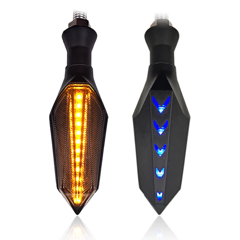 Two-color arrow motorcycle turn signal flashing indicator motorcycle turning