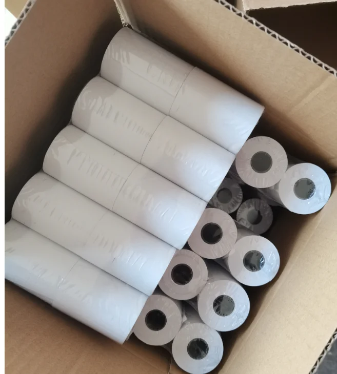 Hot selling plastic core thermal paper roll 57mm*40mm