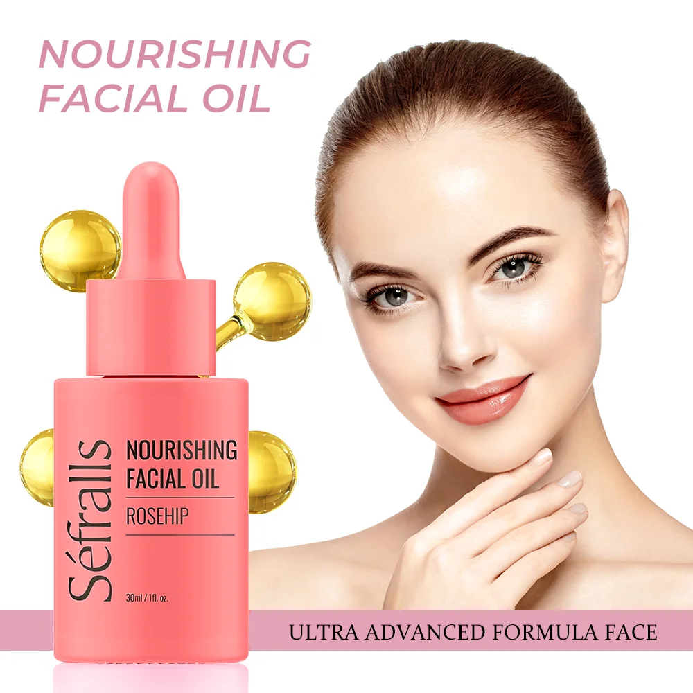 Rosehip Facial Essence Oil Soothing Plant Extract ODMOEM Essence Oil Firming Skin Custom Facial Massage oil