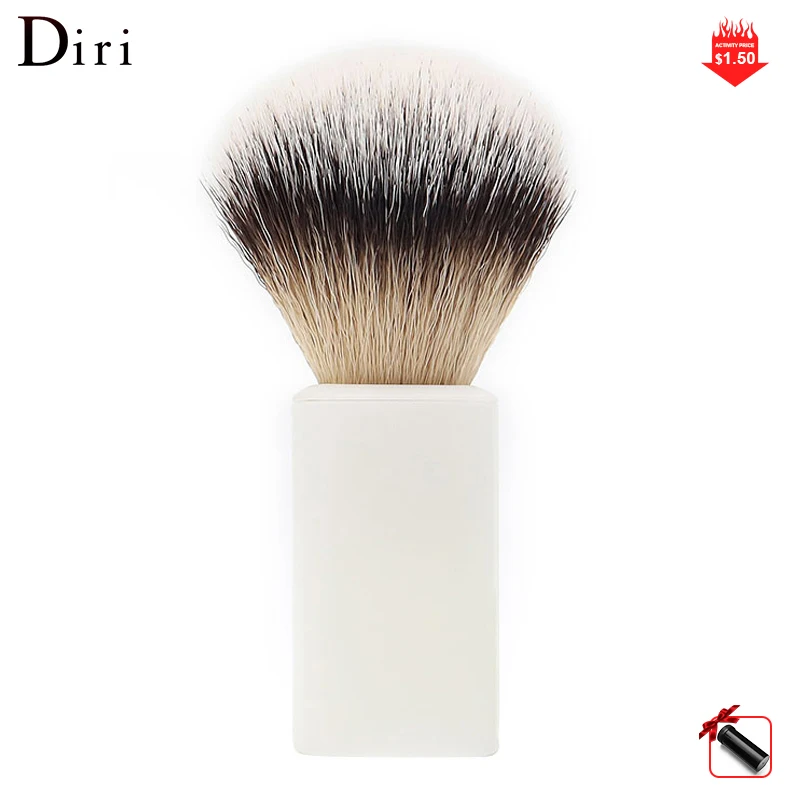 American Customer like Premium Cosmetic Brush  portable light weight matte ABS handle synthetic hair shaving brush