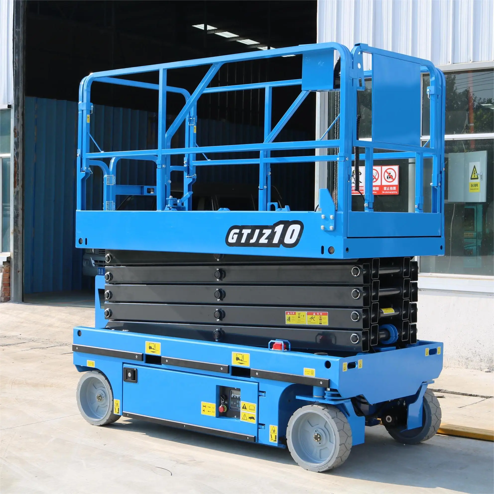 GTJZ10 Electric 10m Work-Height Scissor Lift Platform 10M Electric Mobile Scissor Lift Mobile 10M Electric Scissor Lift Table