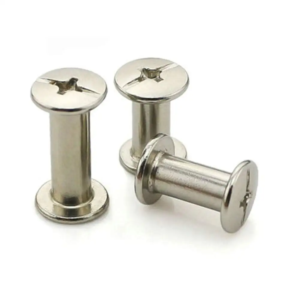 Stainless Steel Chicago Screw Male And Female Small Belt Buckle Chicago Screws